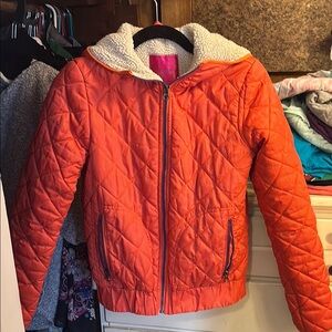 Orange Quilted Jacket
